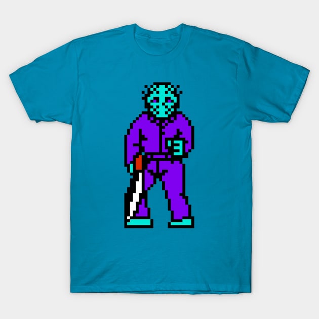 8 bit Jason T-Shirt by winsarcade